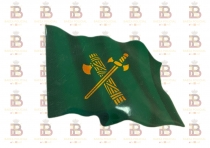 PEGATINA BANDERA EMBLEMA VERDE